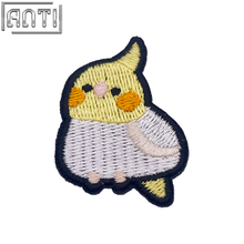 Custom Cartoon Lovely Yellow And White Birds Embroidery Accessories Unique Quality College Design Embroidery Applique Designs