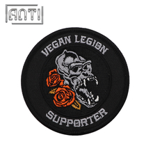 Durable Custom Letter Logo Embroidered Patches Wholesale Flower Patch for Clothing