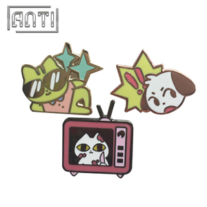 Custom Cartoon Animal Lapel Pins Enamel Pins Cute Dog Badge for Kids