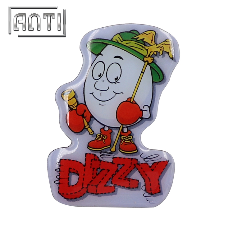 Cute cartoon egg figure offset print pins