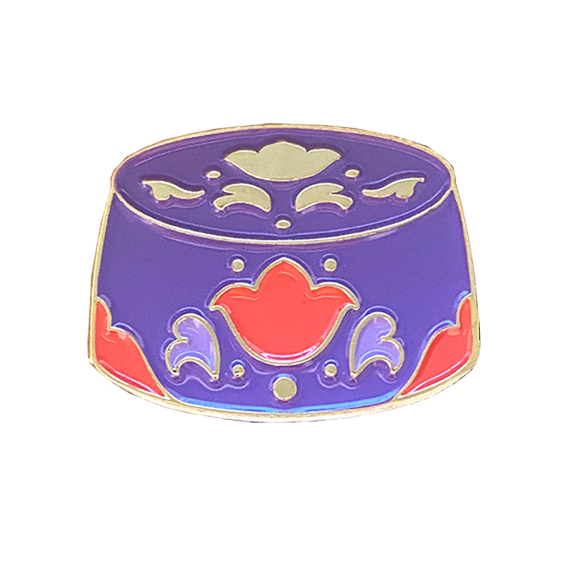 Wholesale Manufacturer Many butterfly flower red and purple soft enamel zinc alloy Lapel Pin