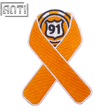Custom Cancer Awareness Ribbon Embroidery Boutique The Orange Number 91 Embroidery Applique Designs Accessories For Girls Gift
